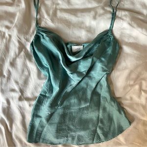 Wilfred silk cowl neck top
